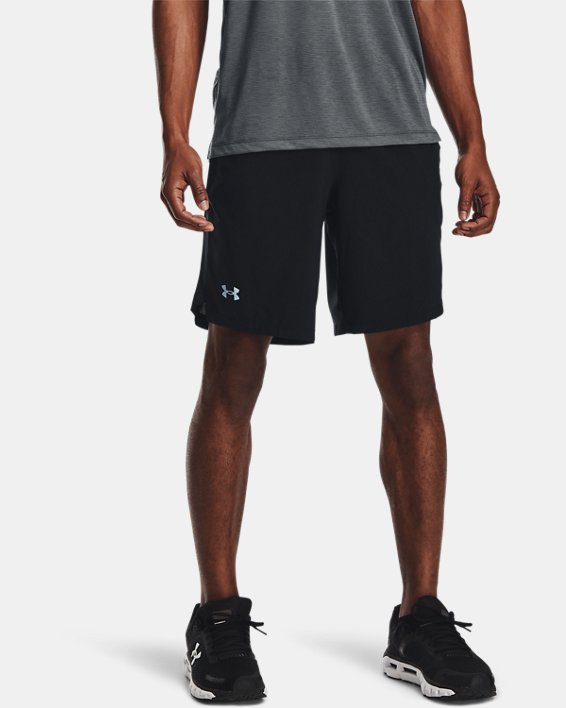 Herren UA Launch Run Shorts (23 cm), Black, pdpMainDesktop image number 0